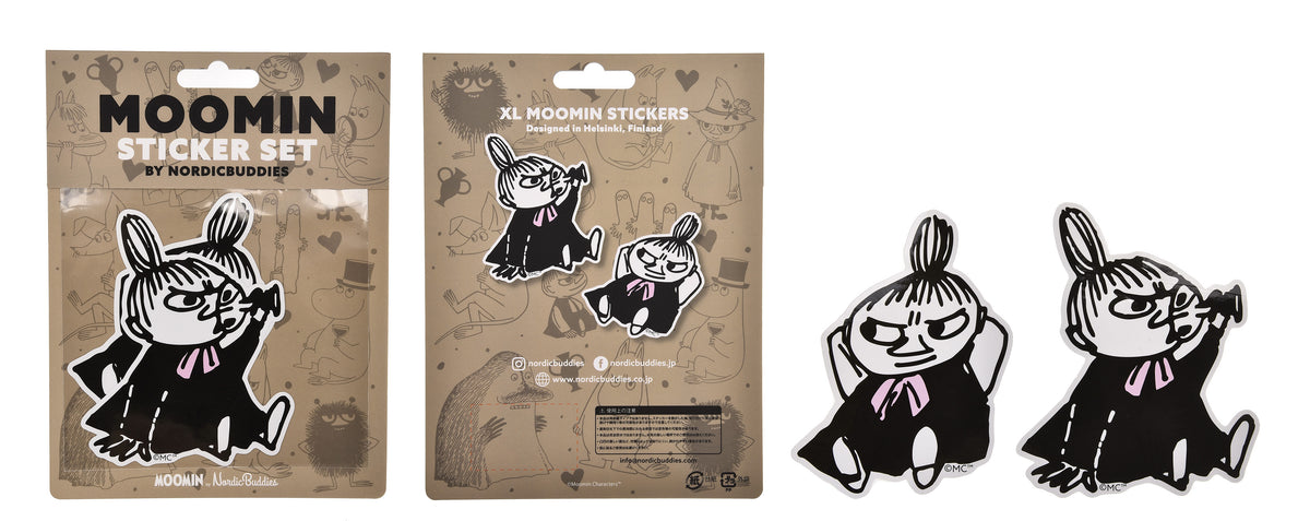 ムーミン Moomin】ステッカーセット - リトルミー ブラックピンク