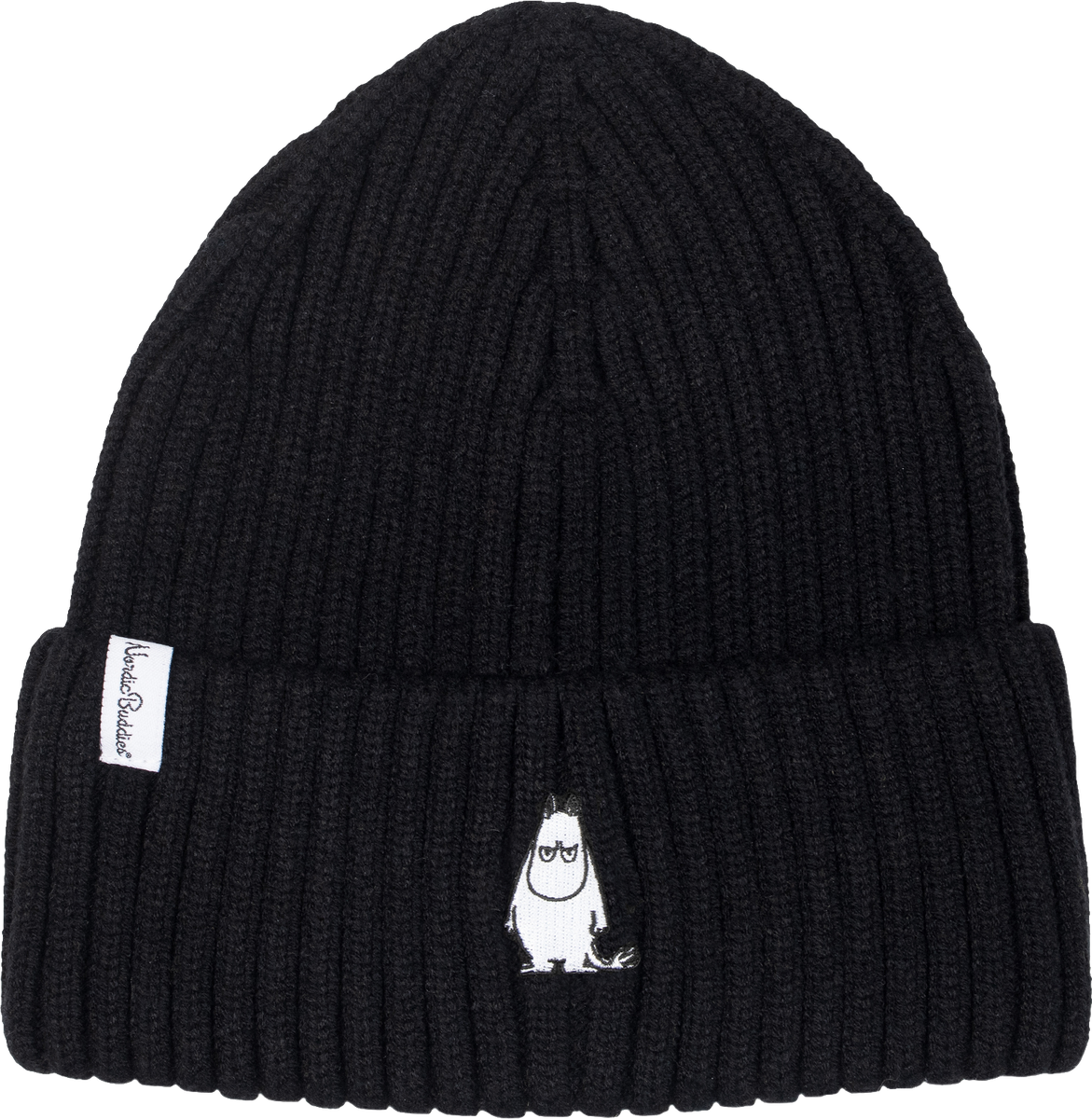 アングリームーミン ウィンター 刺繍ビーニー ブラック (26L