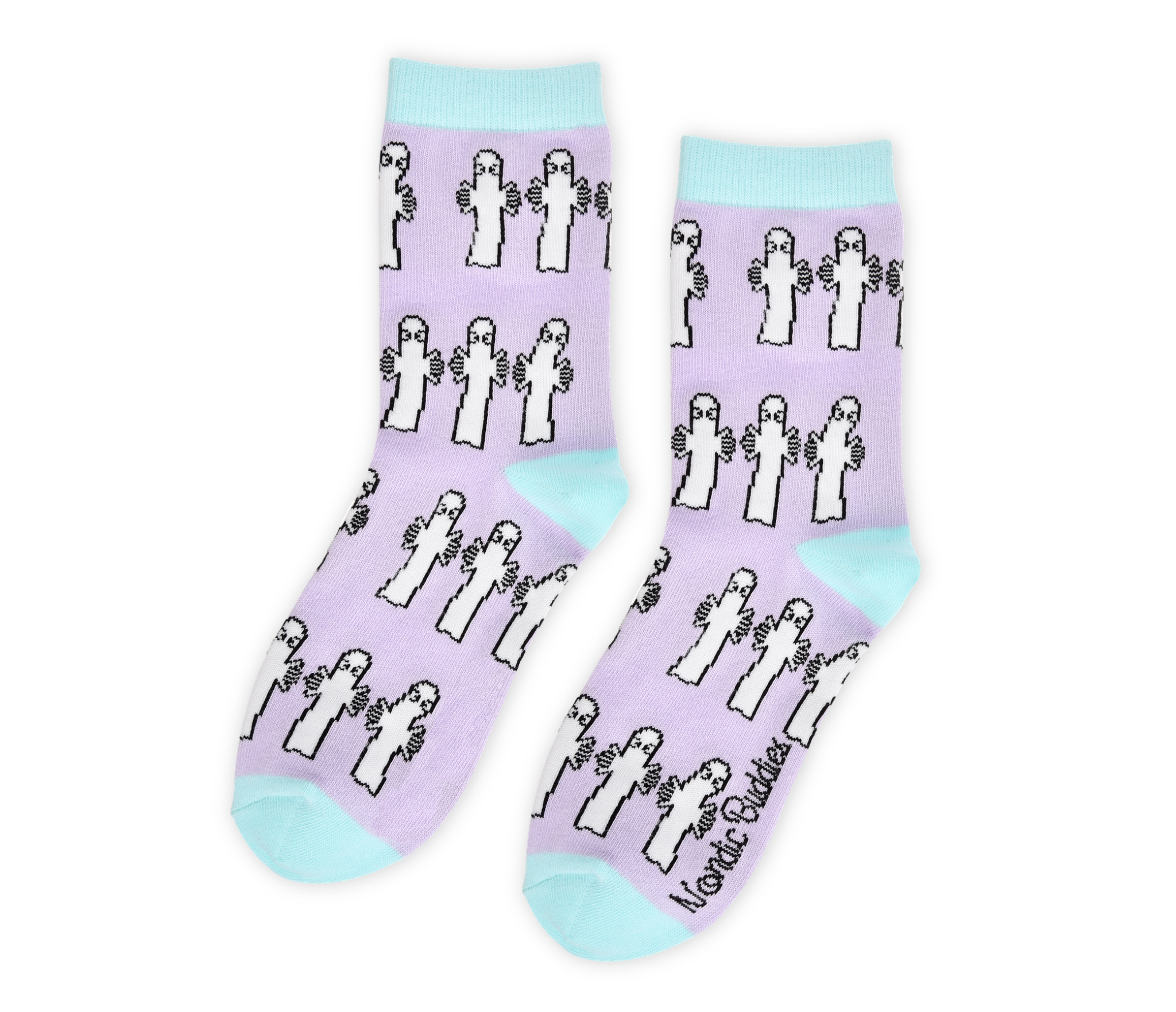 [Moomin] Nyoronyoro Women's Classic Socks Pastel Purple