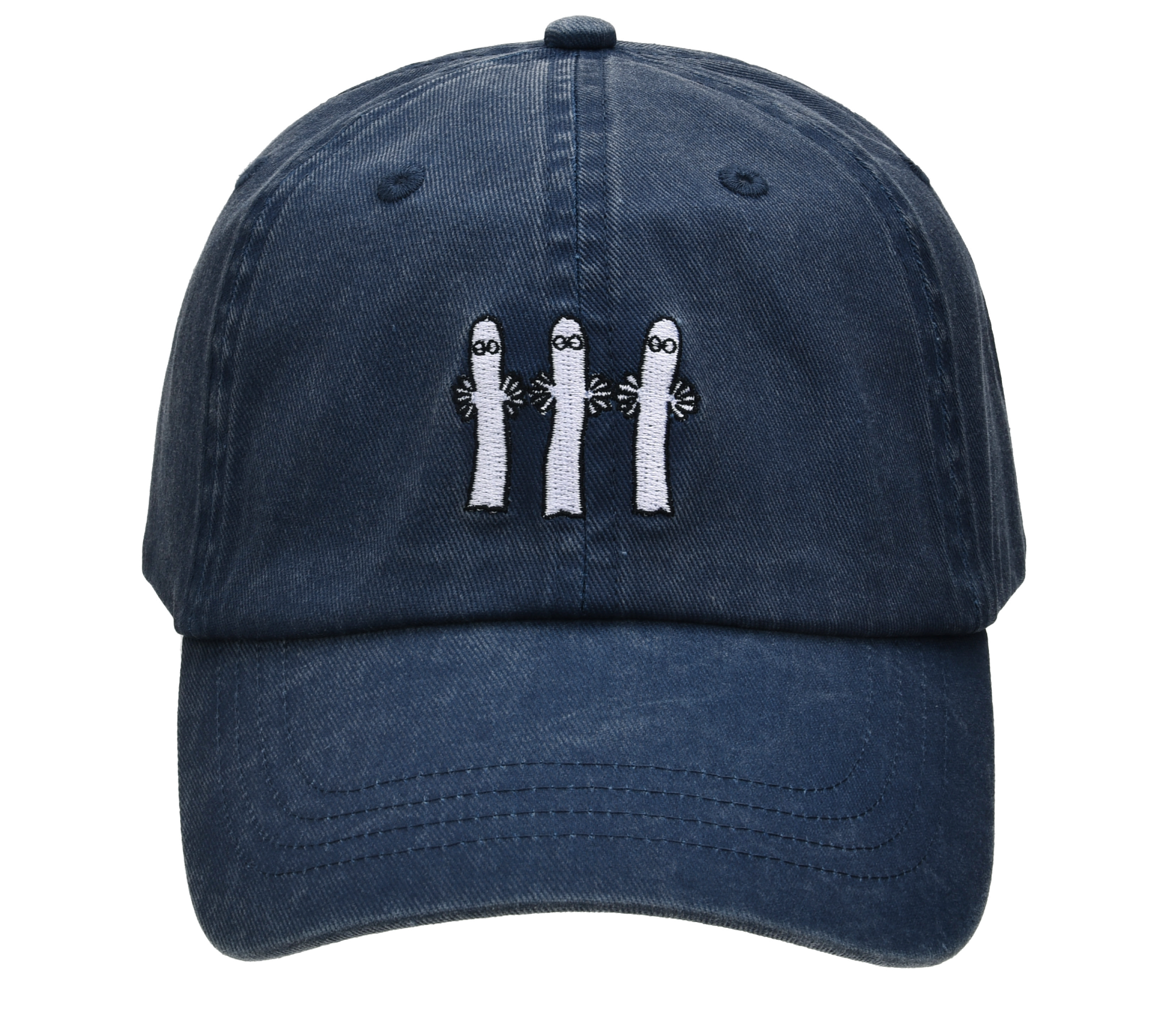 【ムーミン Moomin】 ニョロニョロ ウォッシュドダディキャップ ネイビー