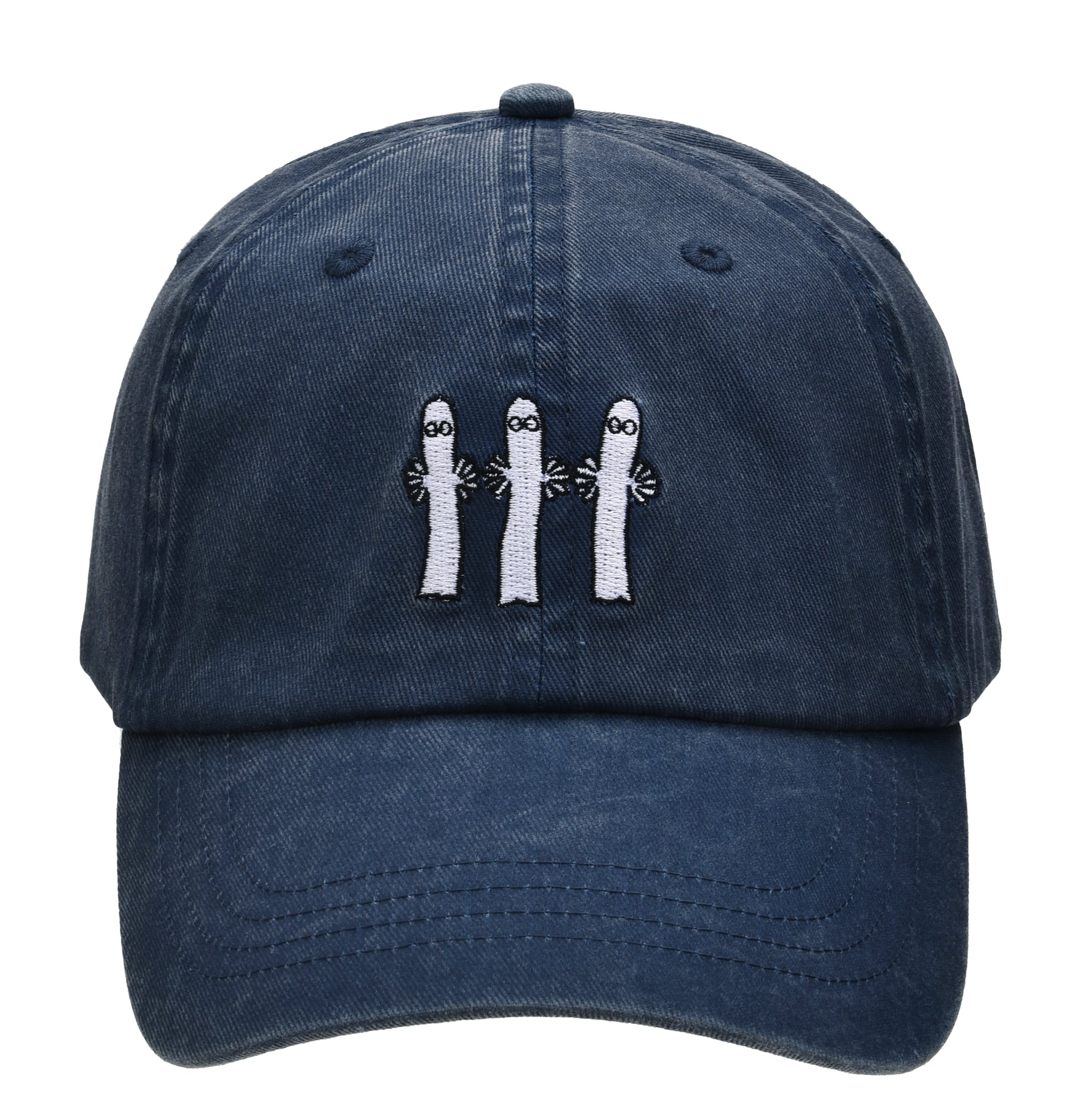 【ムーミン Moomin】 ニョロニョロ ウォッシュドダディキャップ ネイビー