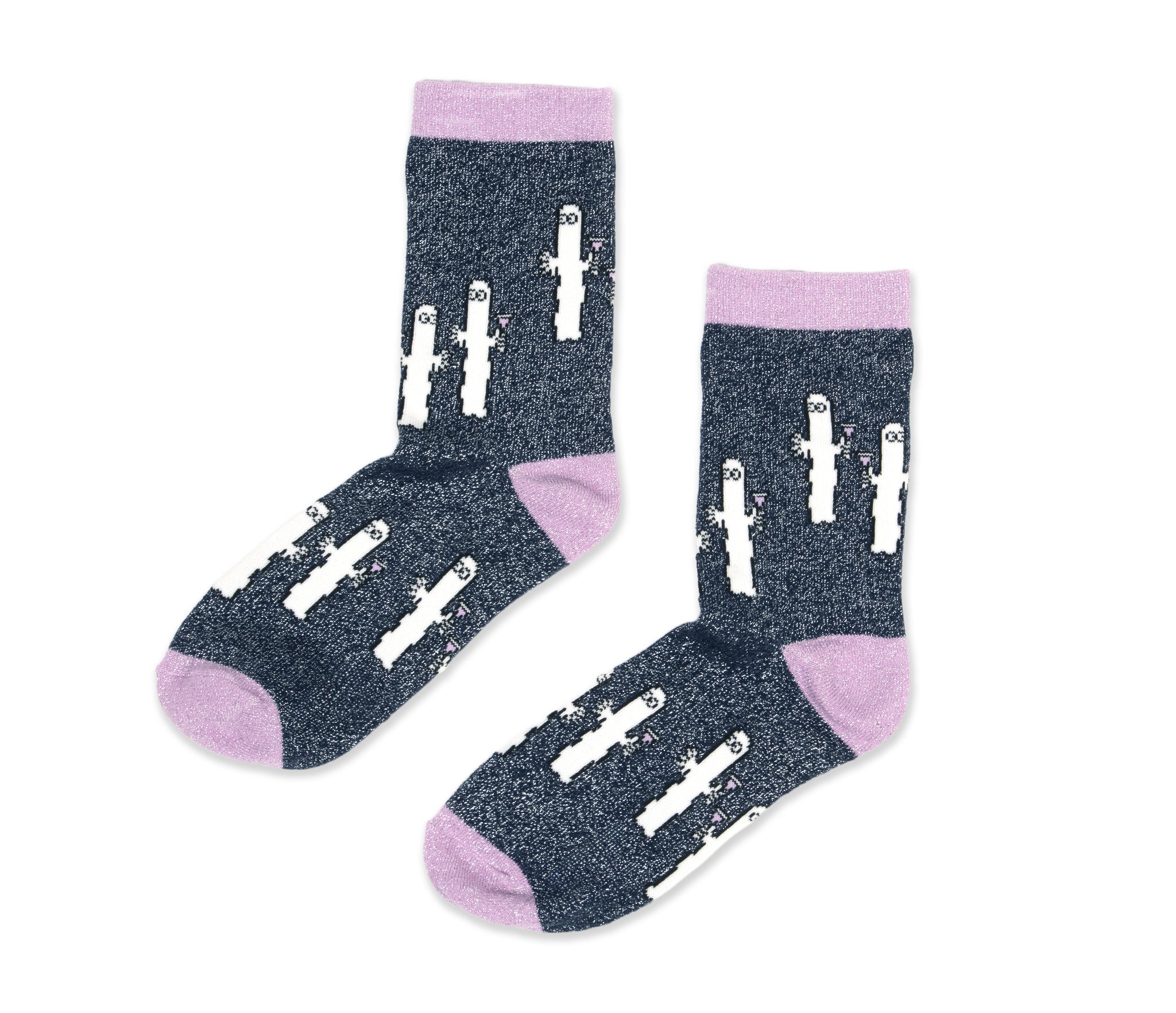 [Moomin] Nyoronyoro Women's Classic Socks Pastel Purple