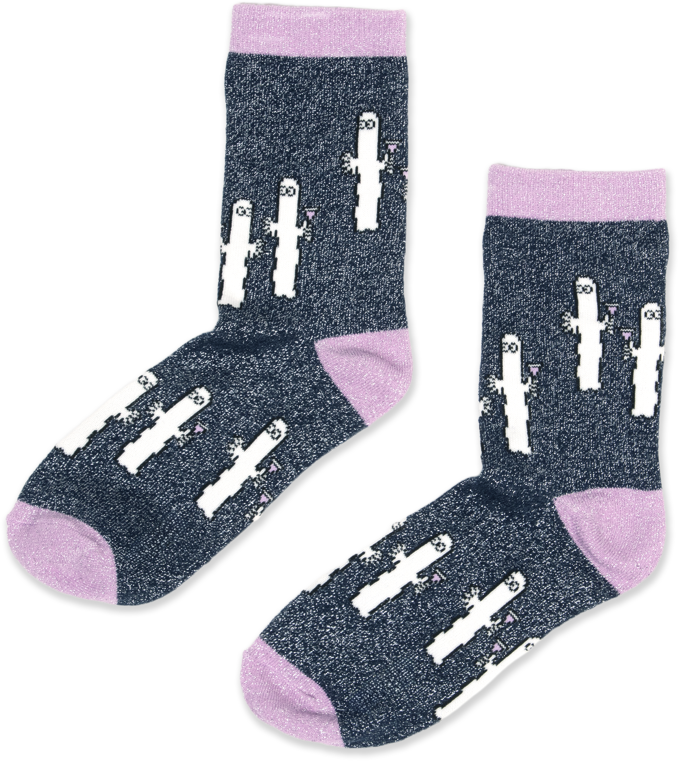 [Moomin] Nyoronyoro Women's Classic Socks Pastel Purple