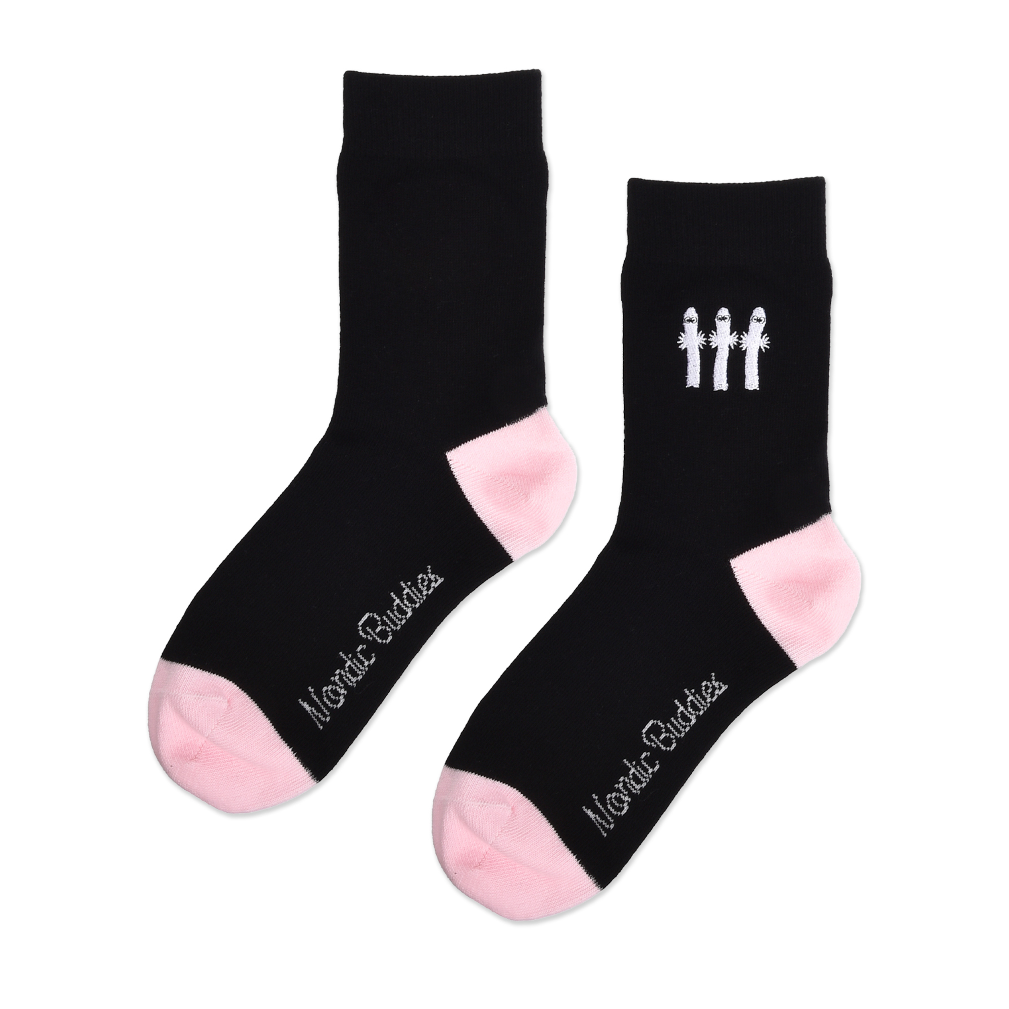 ニョロニョロ レディース 刺繍 ソックス