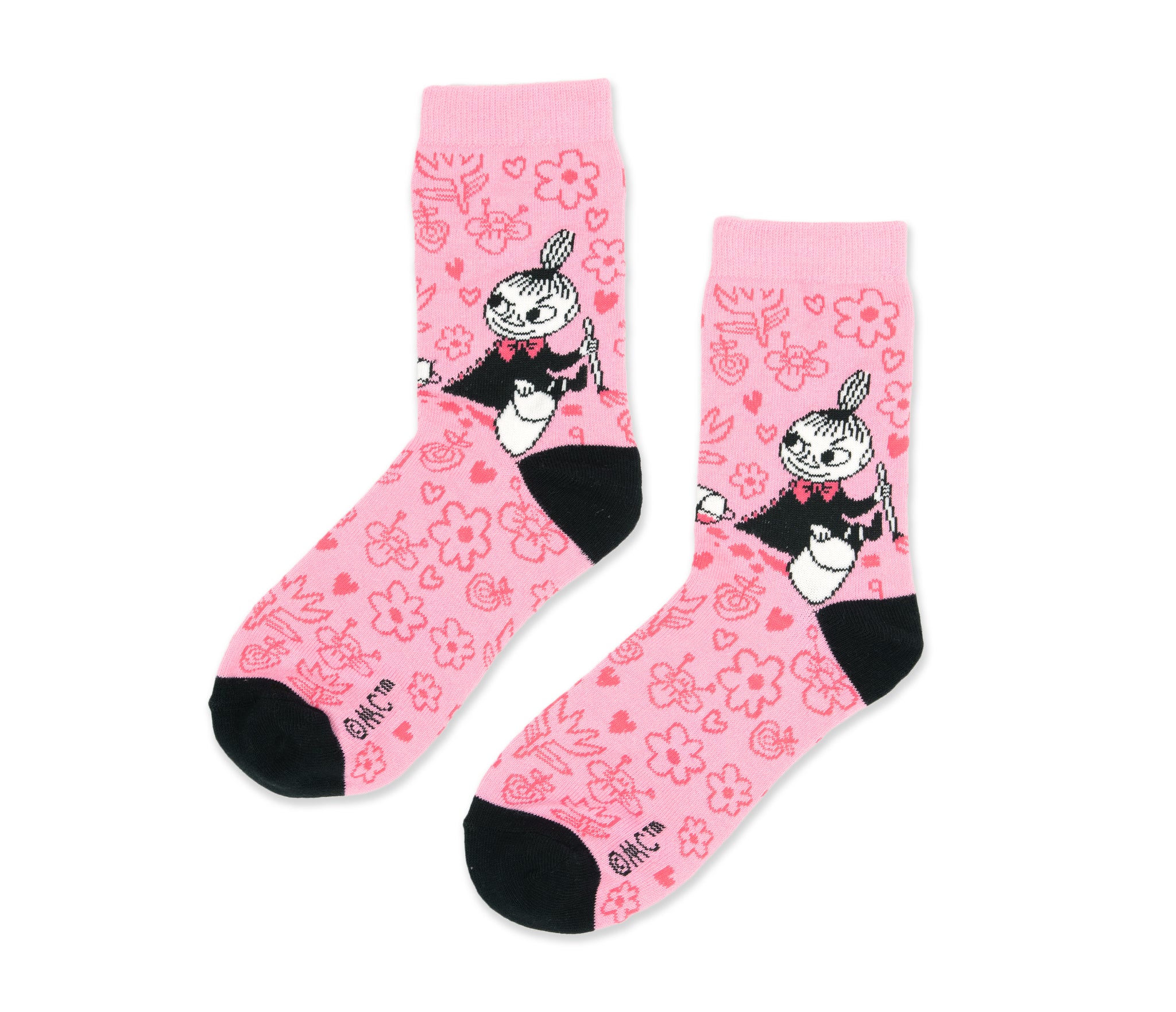 [Moomin] Little My Mischievous Women's Classic Socks Black