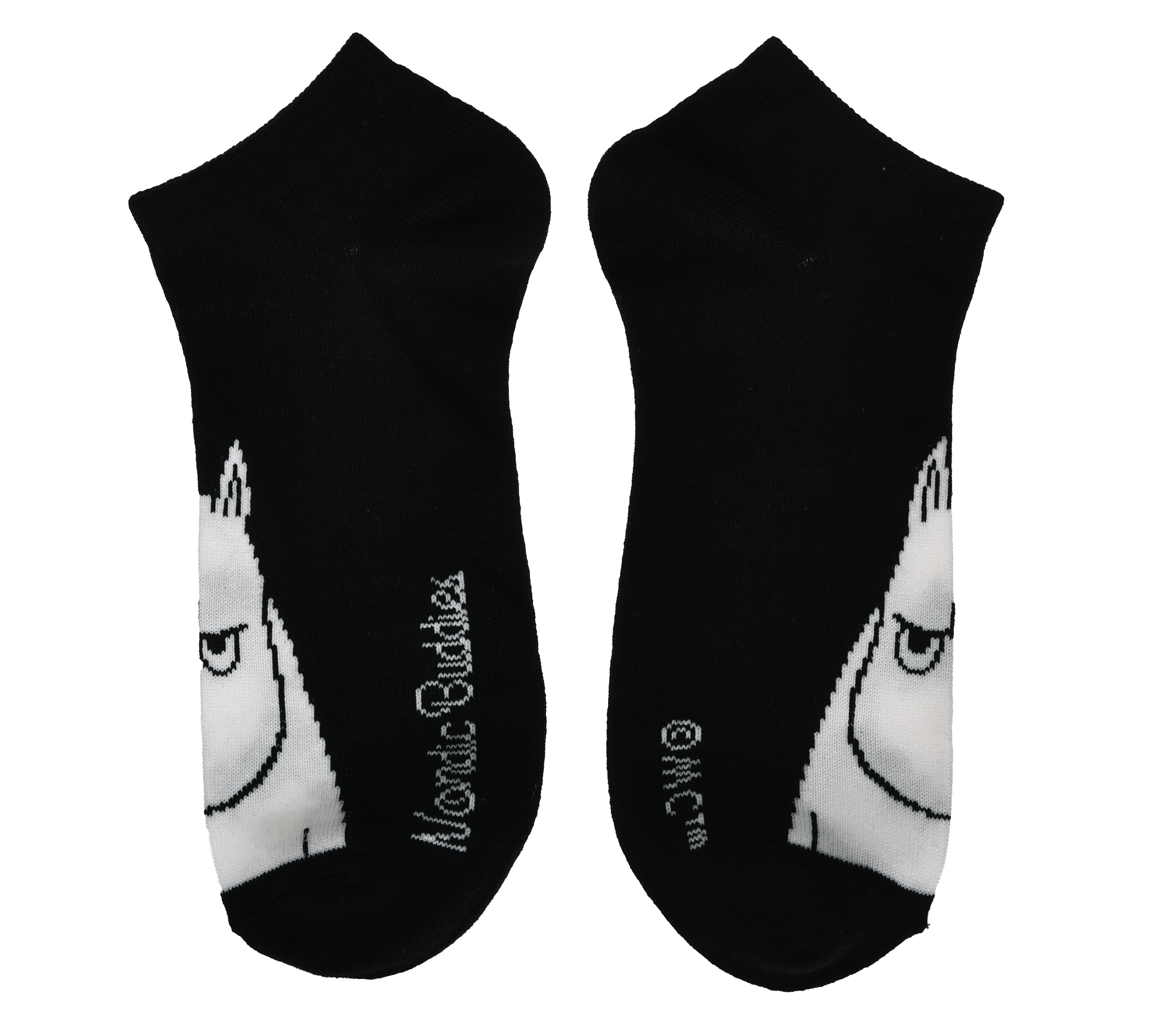 [Moomin] Nyoronyoro Men's Classic Ankle Socks Black/Turquoise