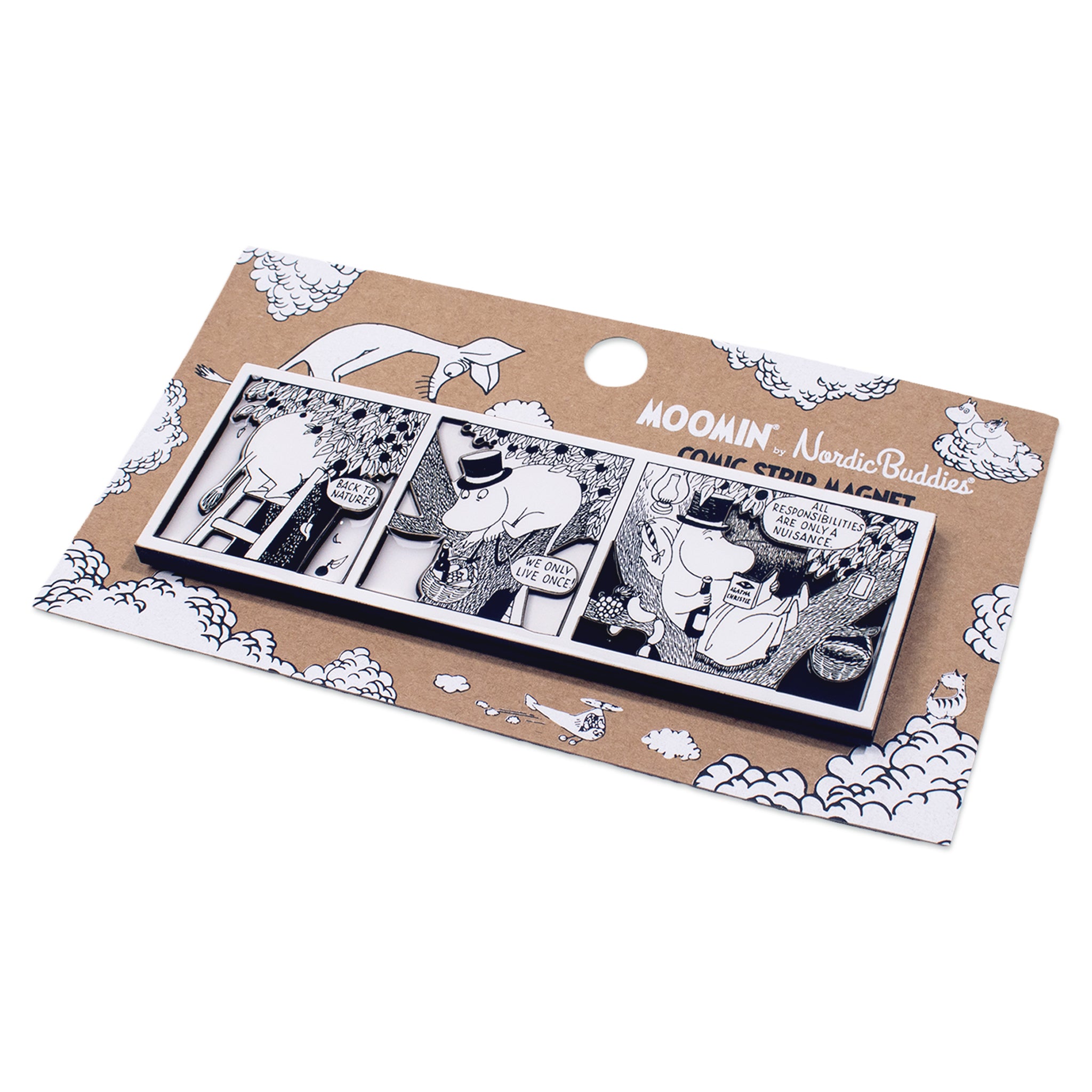 ムーミンパパ 自然に帰る コミック マグネット | 公式ムーミン製品
