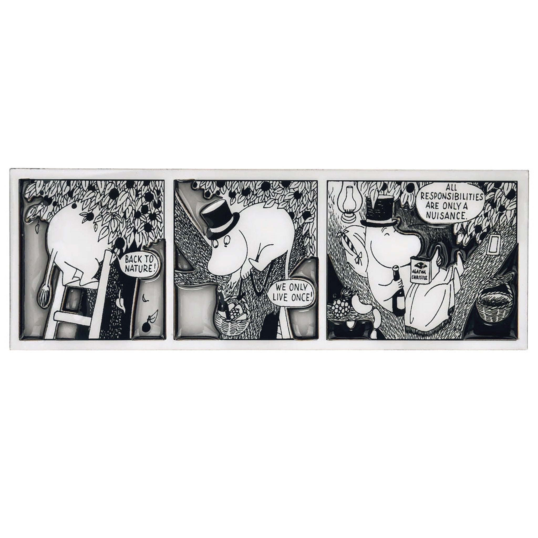 ムーミンパパ 自然に帰る コミック マグネット