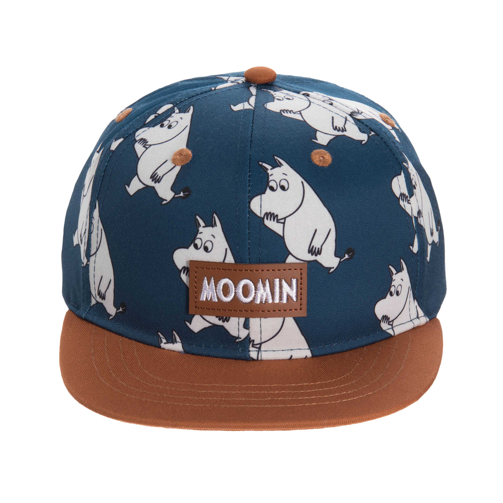 Moomin Happy Flat Visor Cap Kids Blue