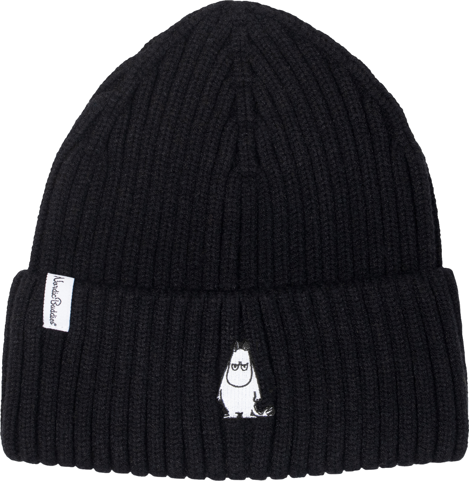 アングリームーミン ウィンター 刺繍ビーニー ブラック (26L)