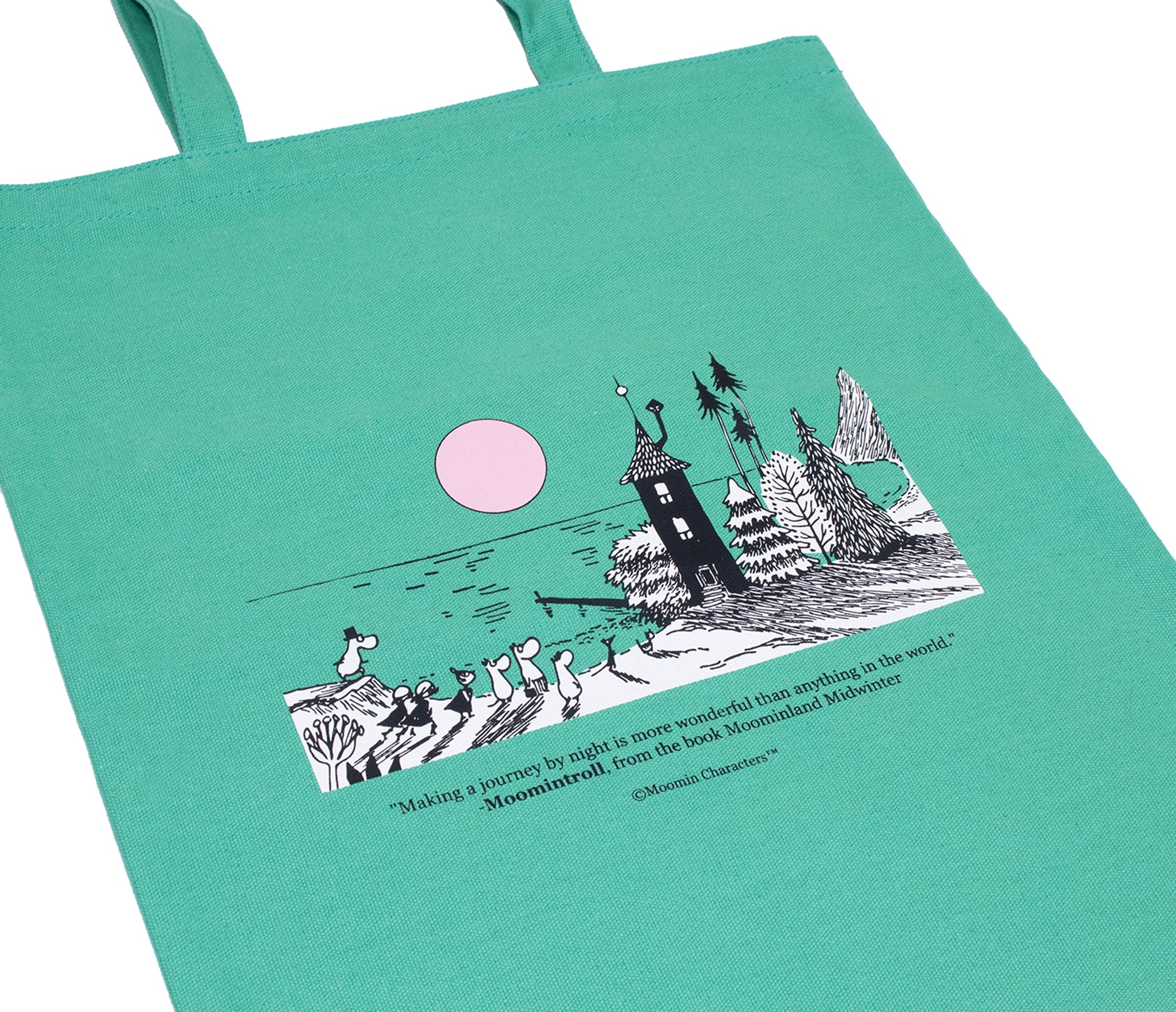 [Moomin] Moominvalley tote bag green