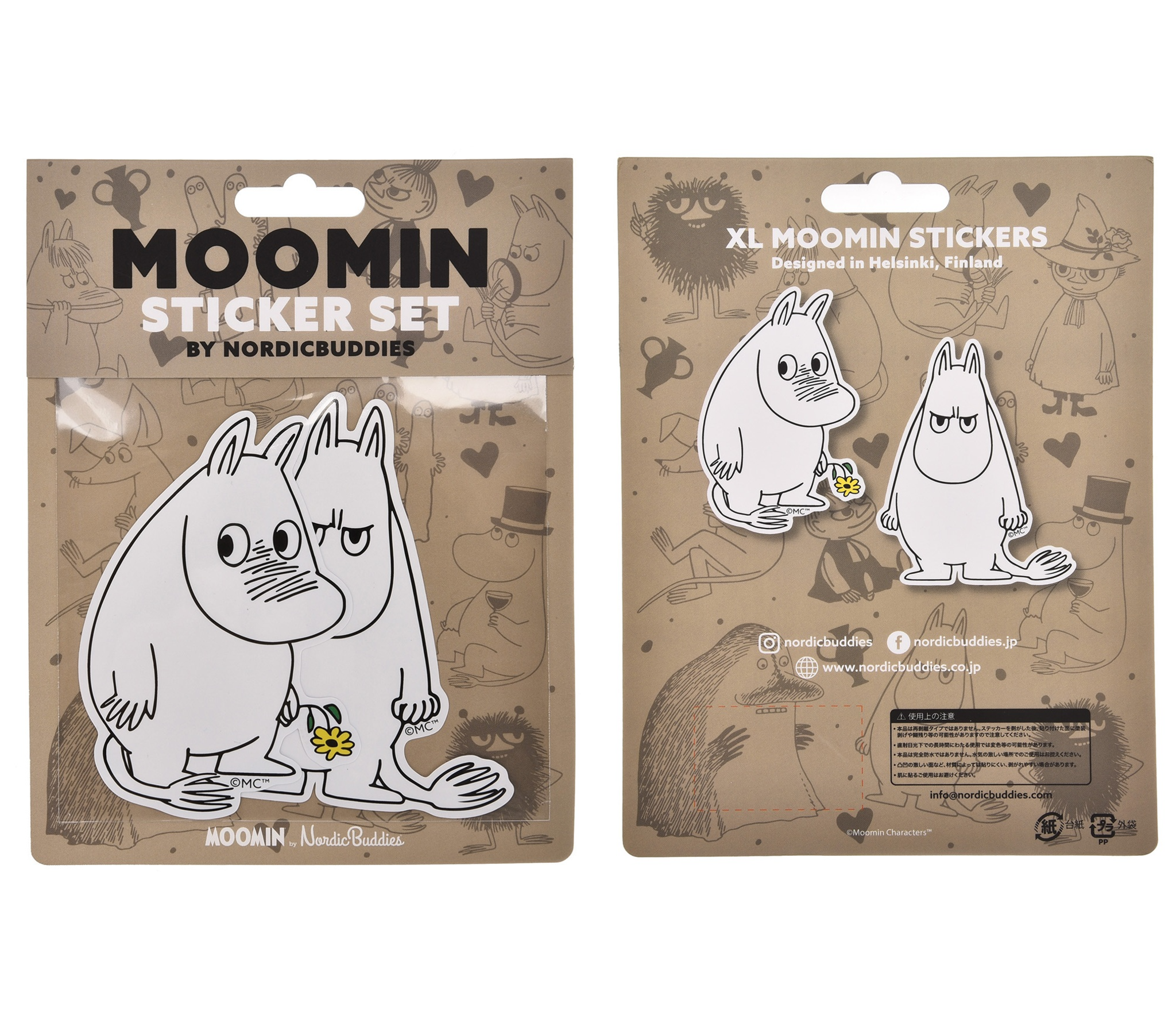 【ムーミン Moomin】ステッカーセット - アングリームーミン