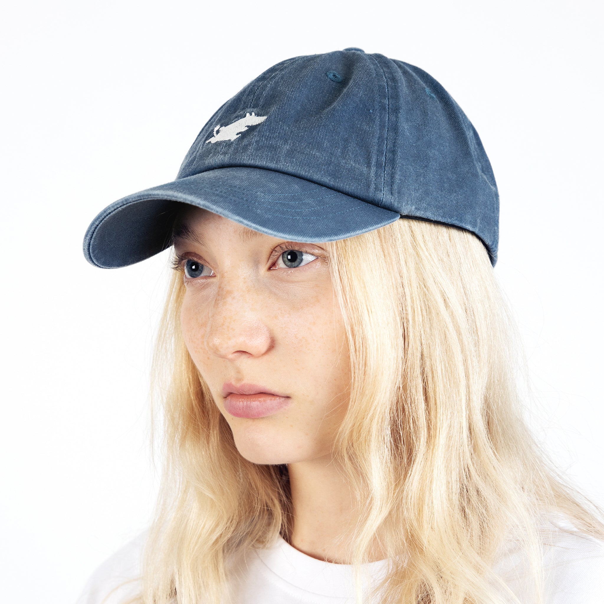 ムーミン ランニング ウォッシュド デニム キャップ