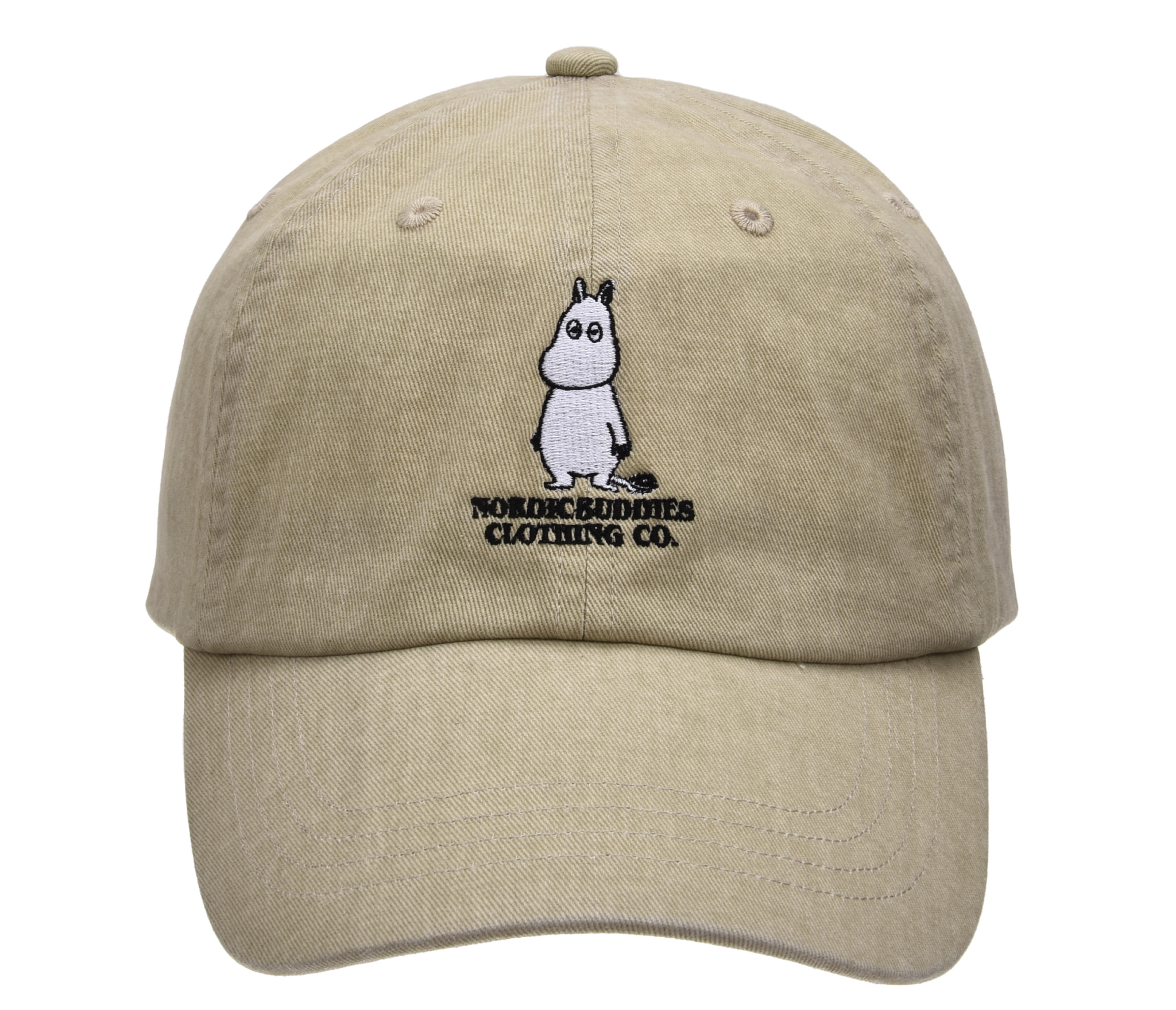 【ムーミン Moomin】ウォッシュドダディキャップ ベージュ