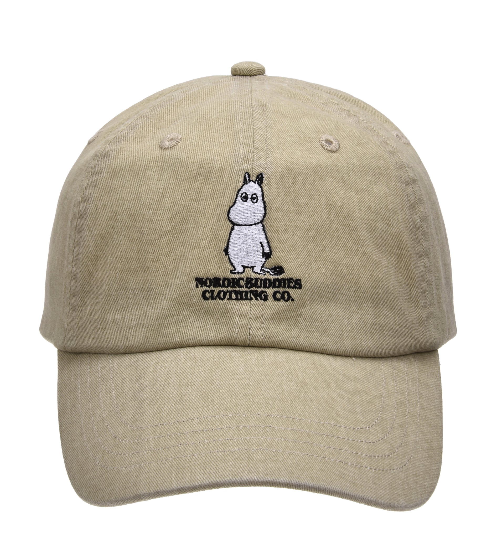 【ムーミン Moomin】ウォッシュドダディキャップ ベージュ