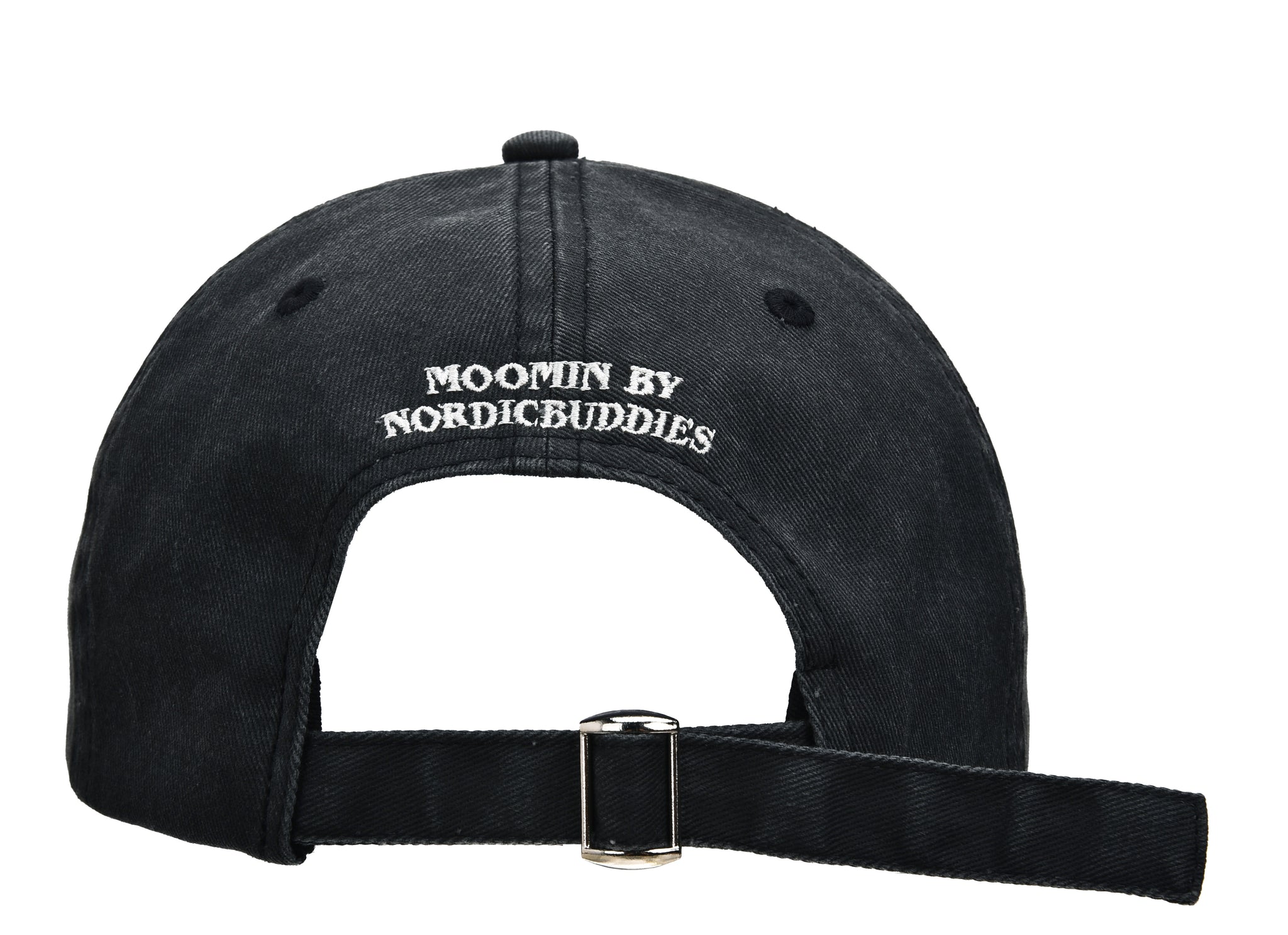 【ムーミン Moomin】アングリームーミン ウォッシュドダディキャップ ブラック