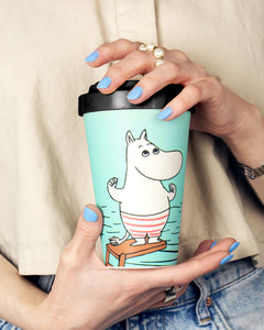 [Moomin] Biodegradable Mug Moomin Swimming