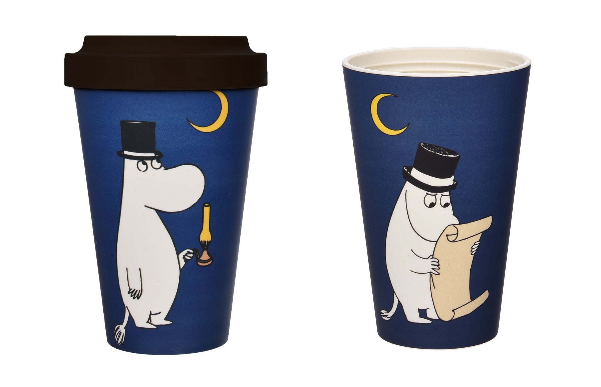 [Moomin] Biodegradable mug Moominpappa and the moon