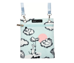 Moomin Riding on the Clouds Classic Neck Bag Turquoise