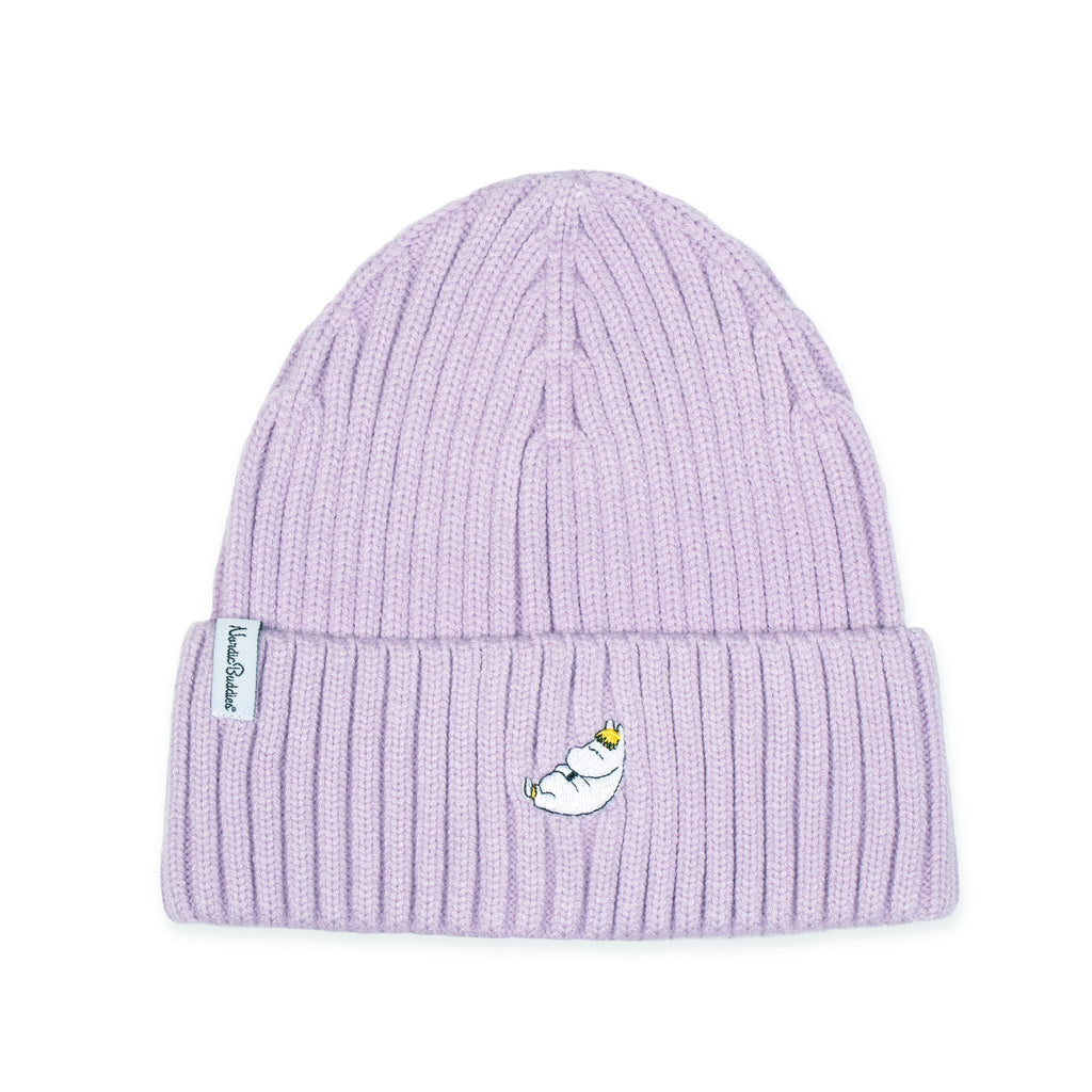 [Moomin] Snork Maiden Winter Embroidery Beanie Purple