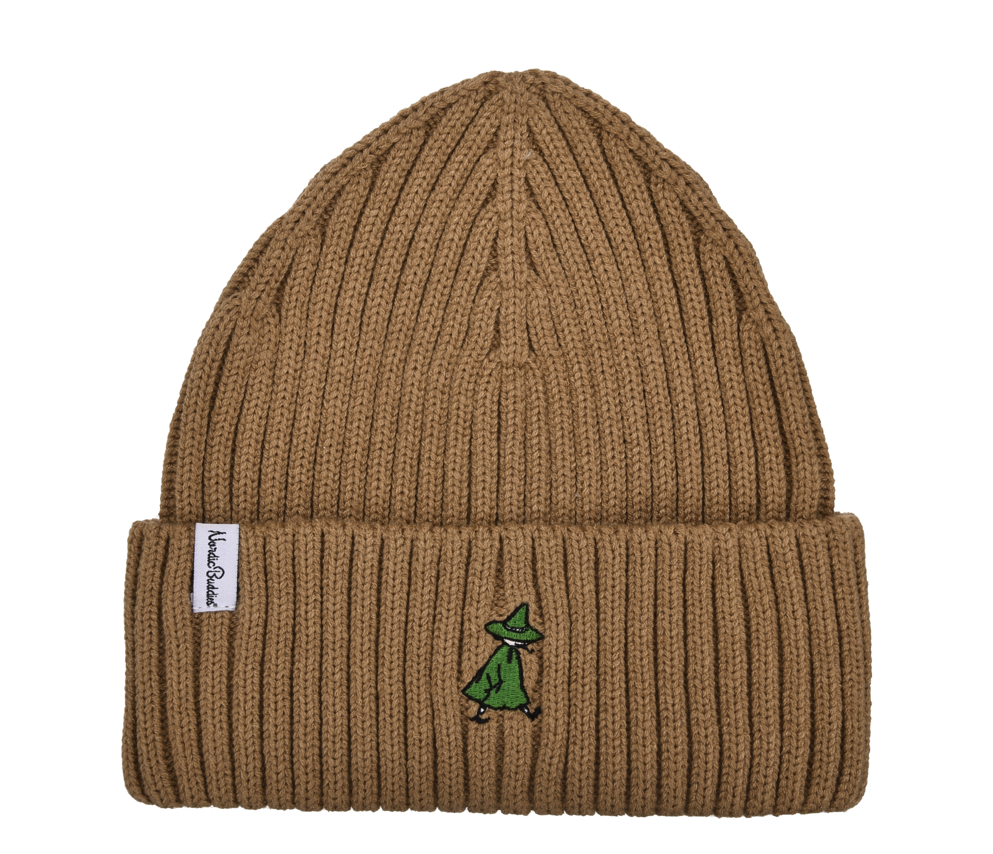 【ムーミン Moomin】スナフキン ウィンター 刺繍 ビーニー ブラウン (15F)
