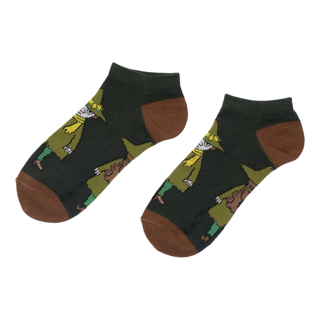 [Moomin] Snufkin Men's Classic Ankle Socks Forest Green