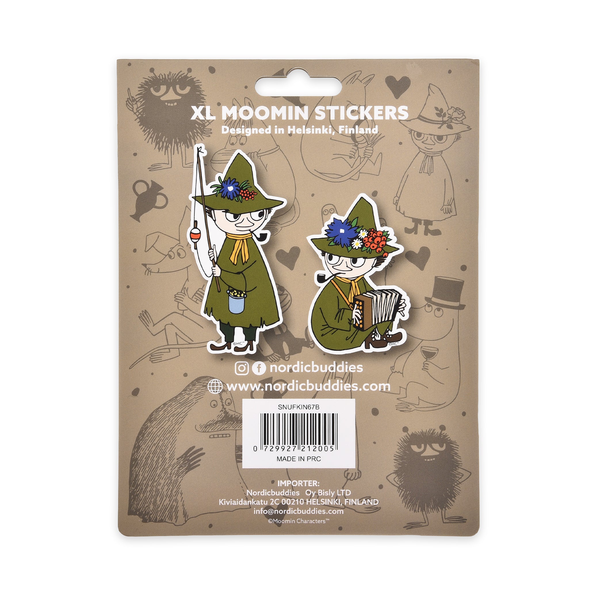 スナフキン アコーディオン ステッカーセット