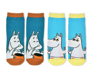 Moomin Classic Socks Kids 2 Pair Set Blue