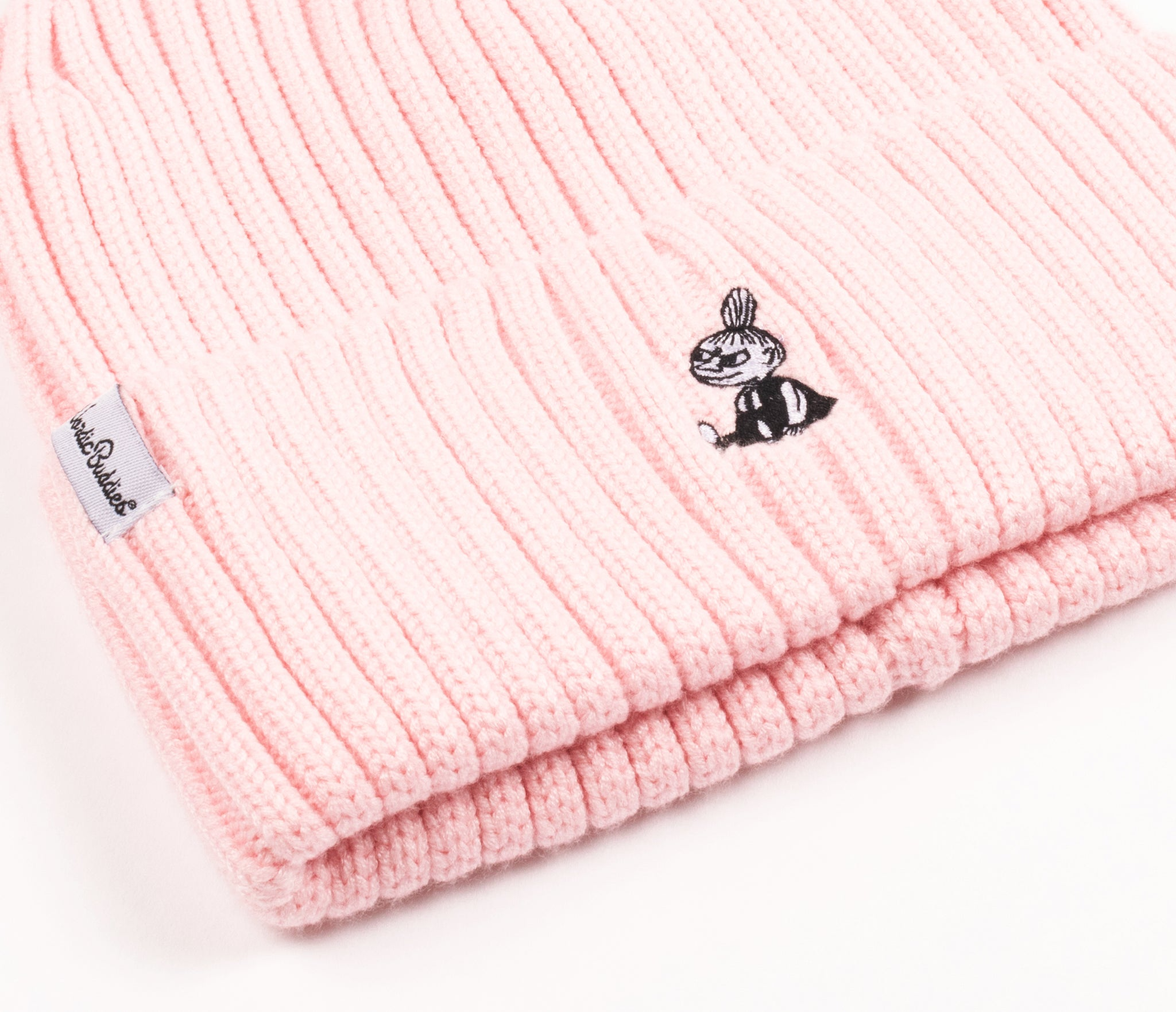 【ムーミン Moomin】リトルミイ ウィンター 刺繍 ビーニー ピンク
