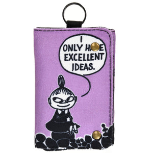 [Moomin] Little My Idea Canvas Wallet Purple