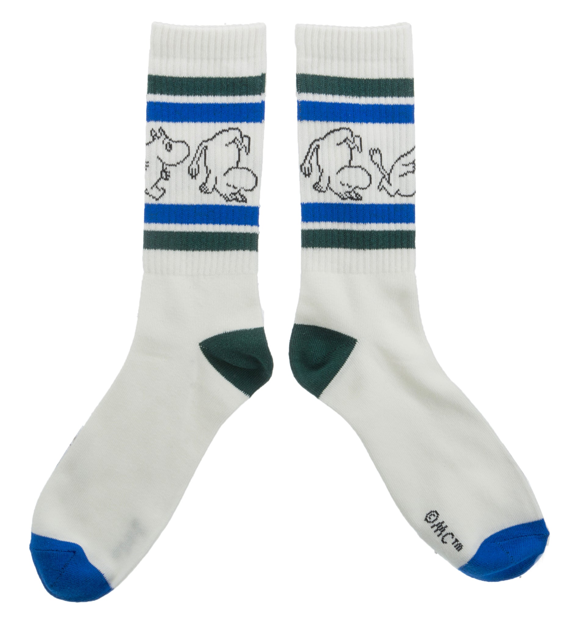Moomin men's retro socks white