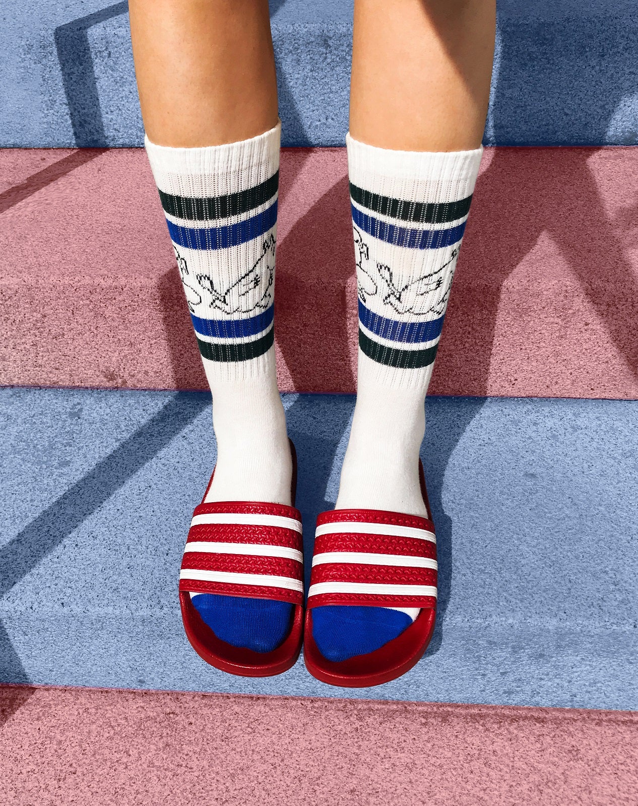 Moomin Men's Retro Socks White MOOMIN17H – Nordicbuddies | ノルディックバディズ