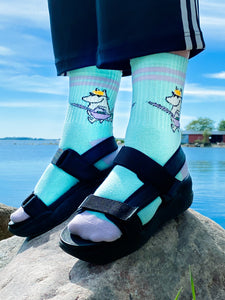[Moomin] Snork Maiden Women's Retro Socks Mint