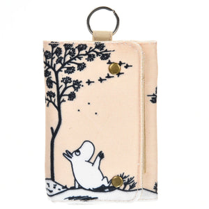 Moomin under the tree canvas wallet beige MOOMIN31E