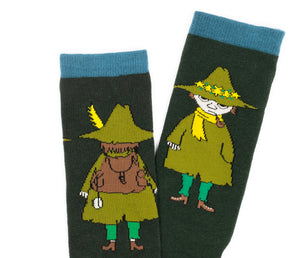 [Moomin] Snufkin Journey Men's Classic Socks Green