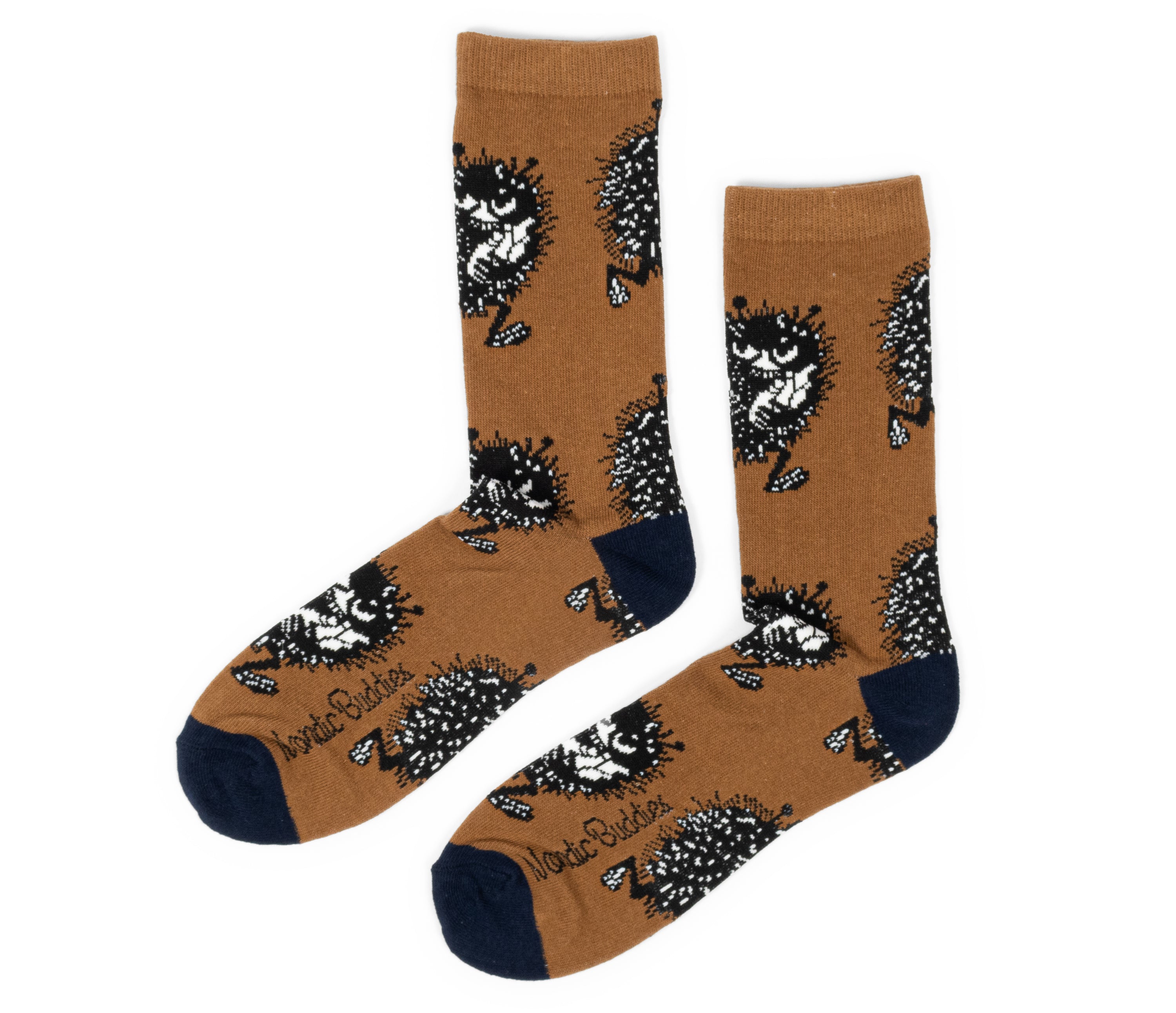 [Moomin] Stinky Getaway Men's Classic Socks Brown